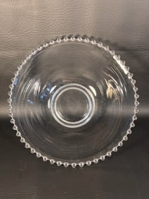 Imperial Glass Candlewick Serving Bowl Beaded Edge