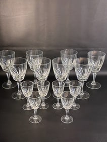 14 Piece Cristal D'Arques Vintage Wine/ Water Glasses