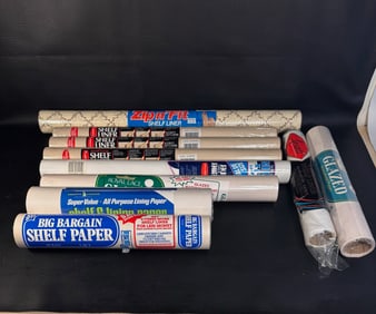 Ten Rolls of Vintage Sealed Contact Paper