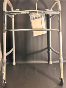 Standard Size Walker with 2 Front Legs on Wheels