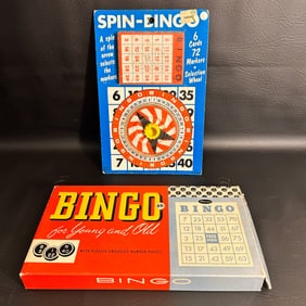 Vintage Bingo Board Game Duo