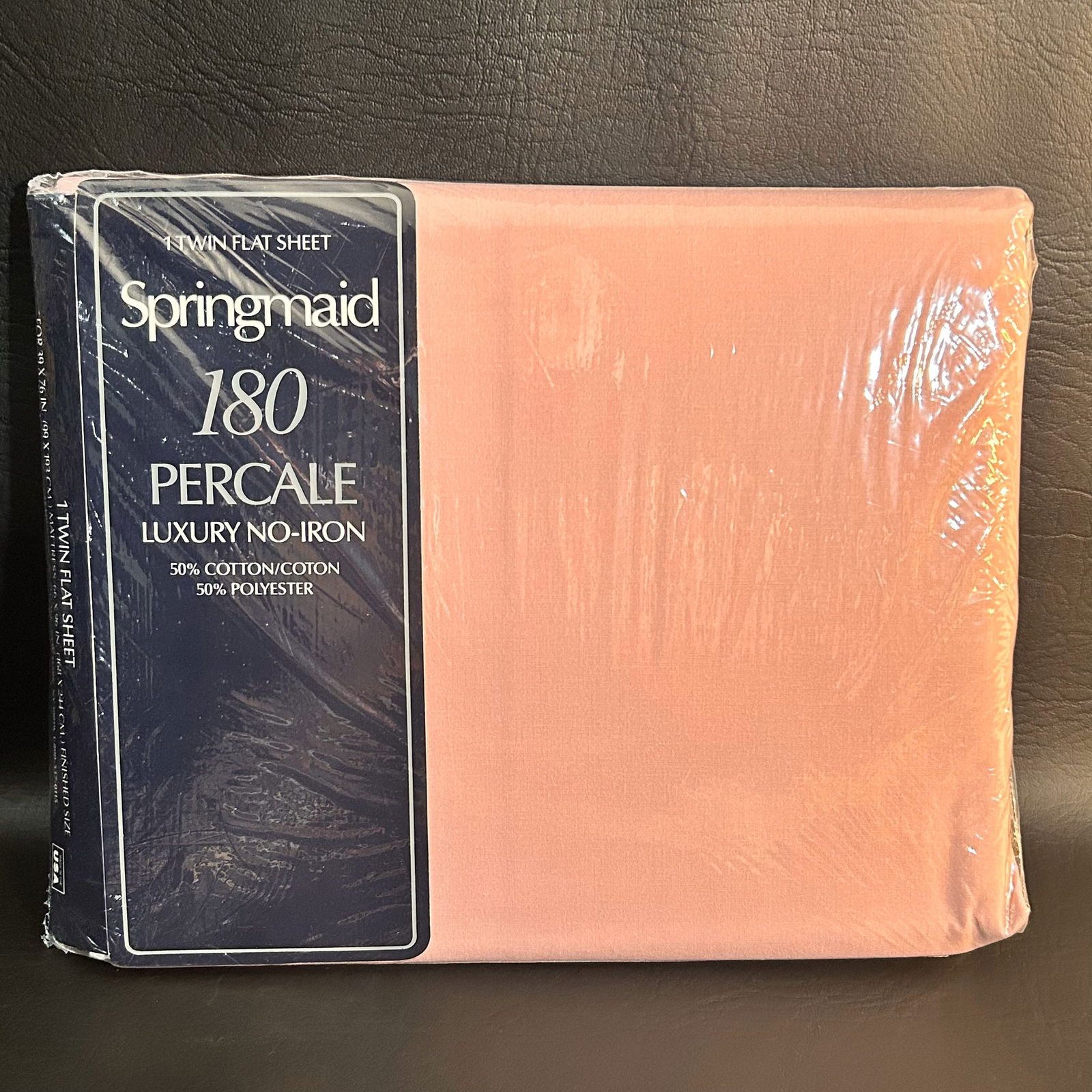 New Cotton Blend Purple Twin Flat Sheet USA MADE (1 of 1)