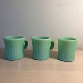 Fire King Jadeite Mugs by Anchor Hocking USA MADE (3)