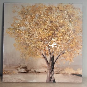 Modern Resin Art Autumn Tree Wall Hanging Picture