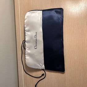 Authentic Christian Dior Satin Travel Pouch