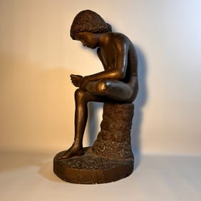 Austin Productions Replica of the "Boy with Thorn" or "Lo Spinario" From Roman Antiquity