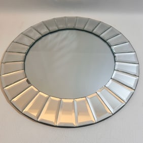 12" Vanity Display Tray Circular Mirror