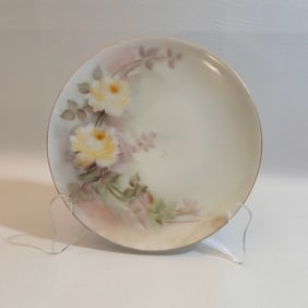 Antique Thomas Sevres Bavaria Small Display Plate with Floral Design