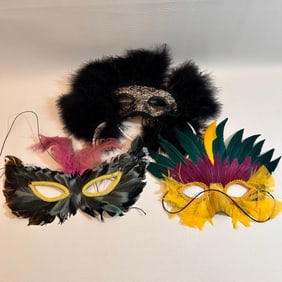 Lot of 3 Masquerade Masks