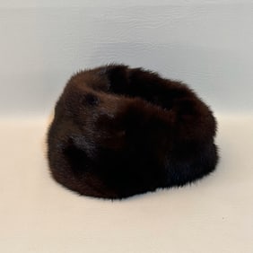 Dark Brown Mink Hat