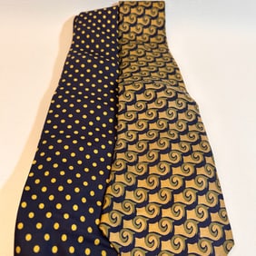 100% Silk Brooks Brothers MADE IN ENGLAND Neck Tie Pair