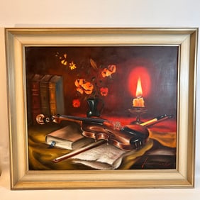 Hennersdorf German Still Life Oil Painting on Canvas