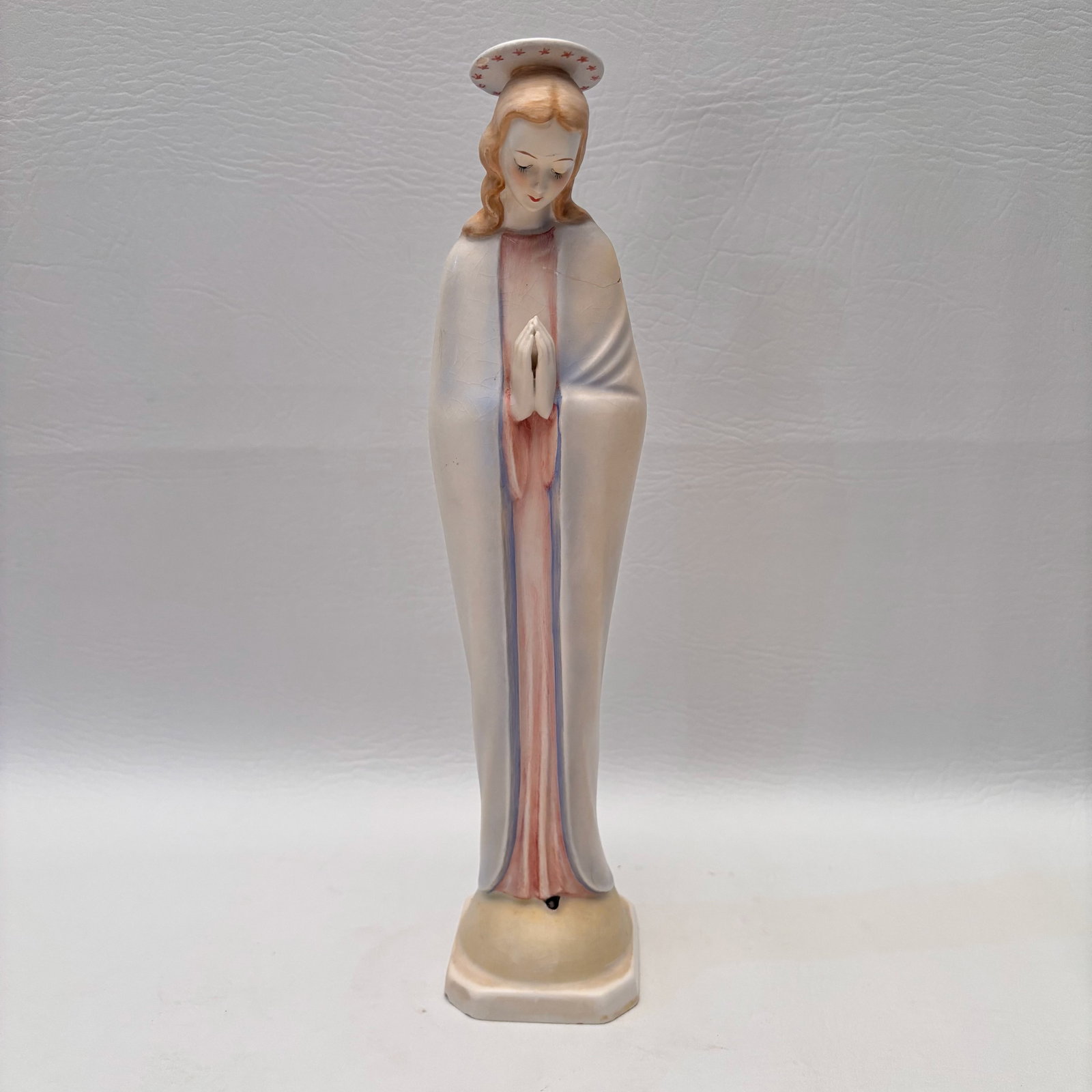 Antique Hummel Virgin Mother Mary Figurine Western Germany Madonna Statue: W2.75in H11.75in D2.75in