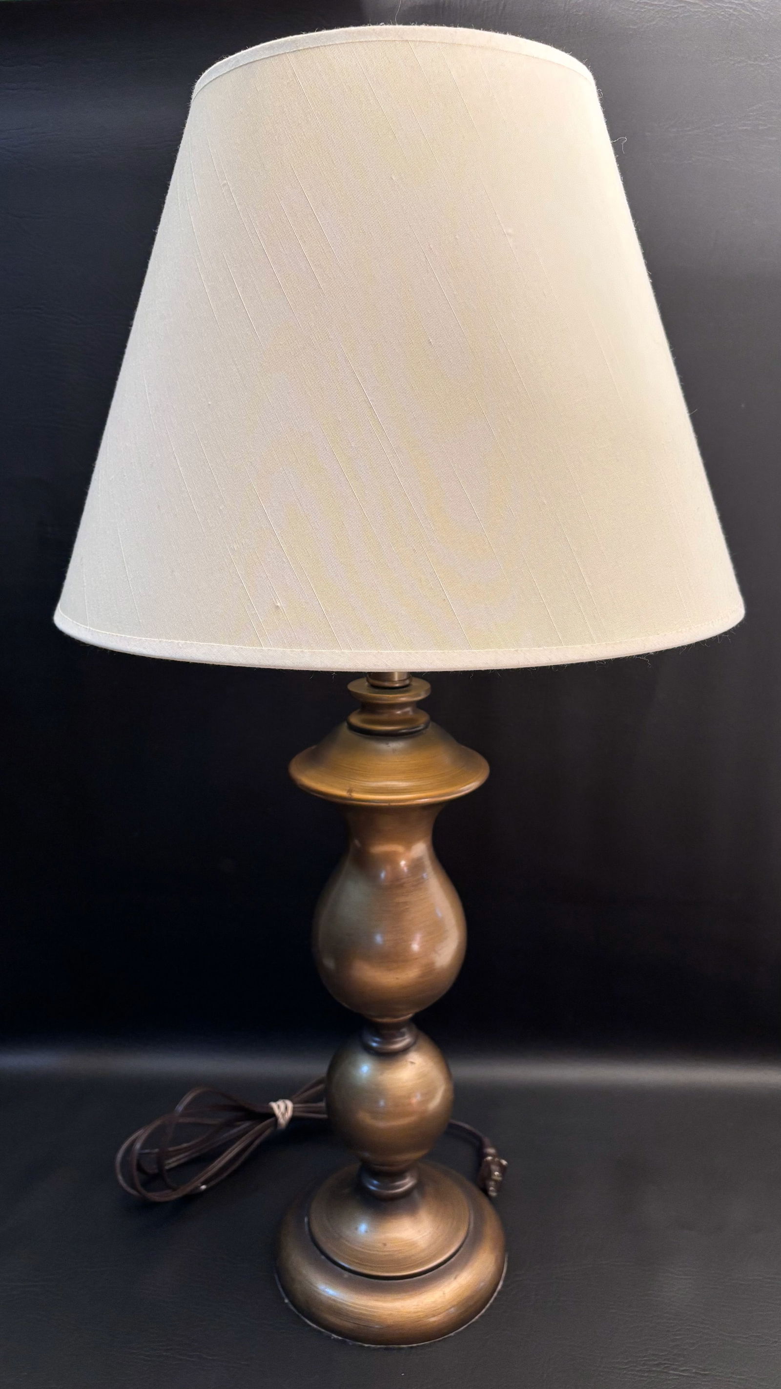 Bronze Finish Classic Table Lamp with Shade (1 of 2)