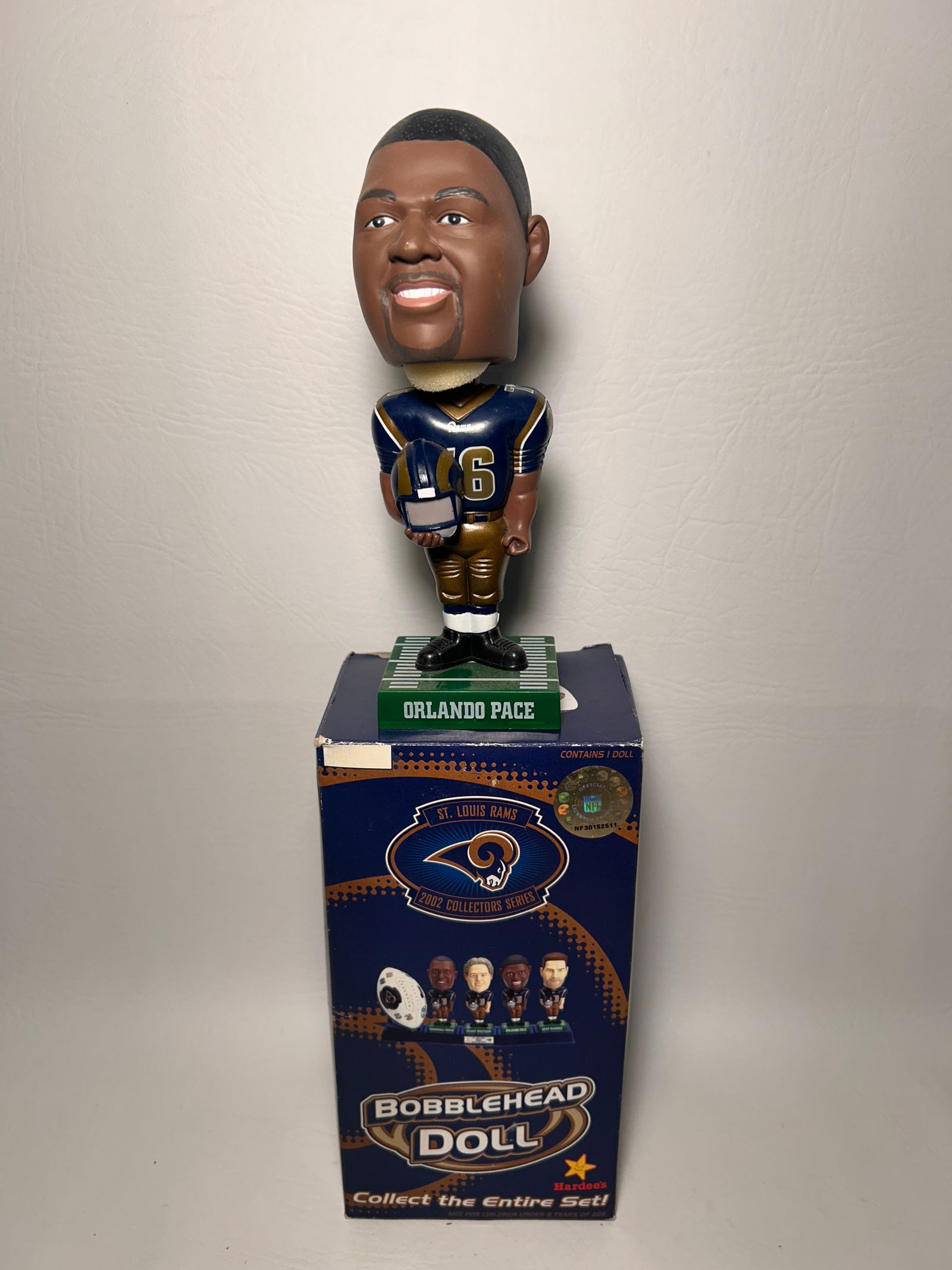 NEW STL RAMS Vintage Orlando Pace Bobble Head NEW (1 of 4)