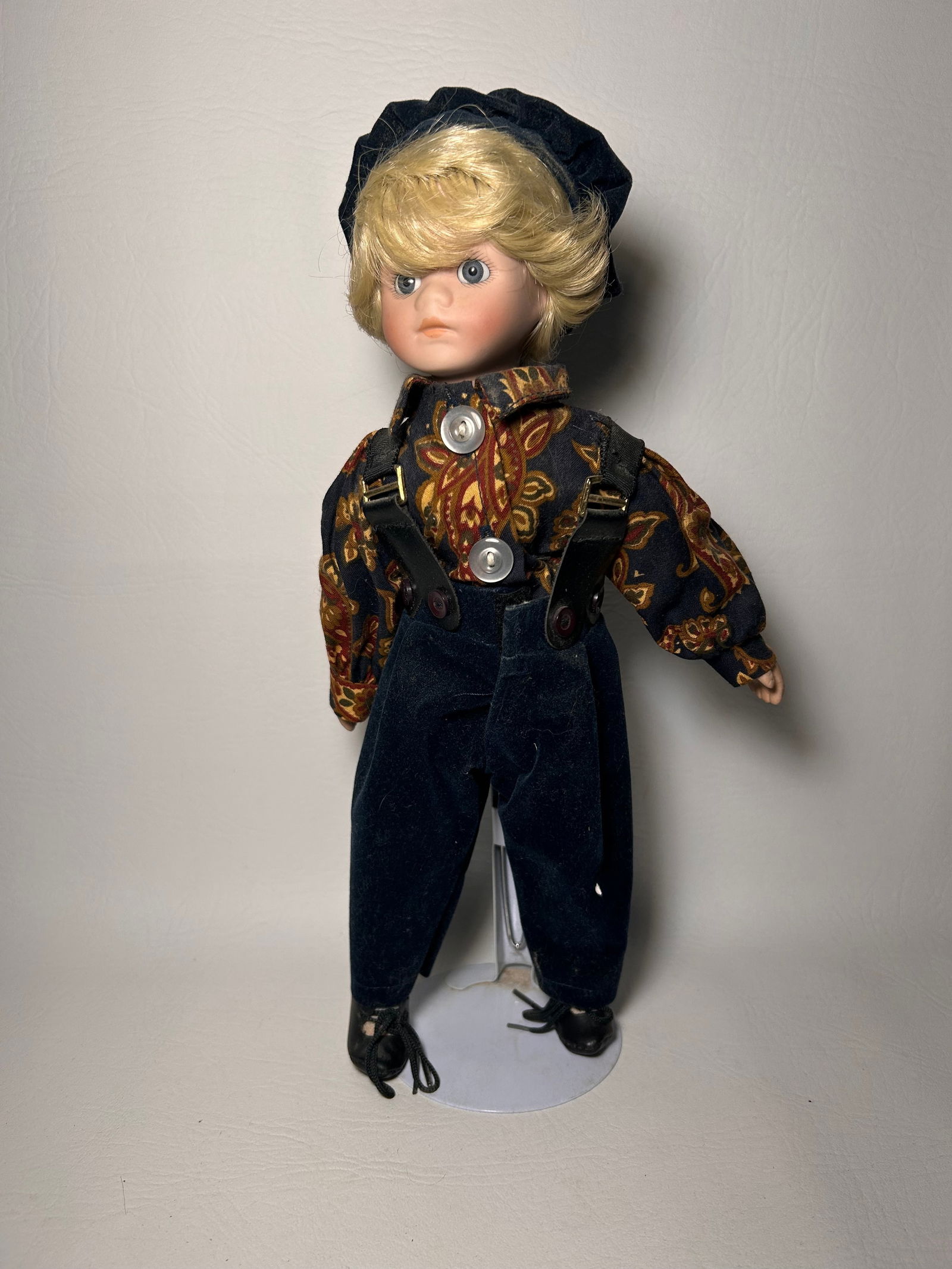 Vintage German Boy Doll with Stand (1 of 4)