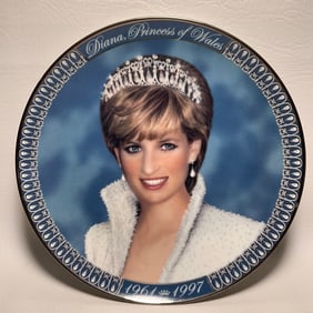 1997 Franklin Mint Princess Diana Commemorative Decor Plate