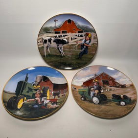 Donald Zolan Little Farmhands Collector's Plate Lot of 2