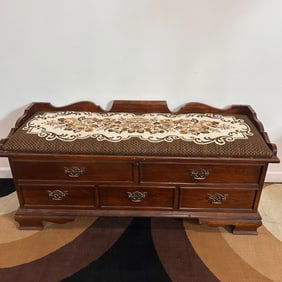 Unique Upholstered LANE Cedar Chest Near Mint!