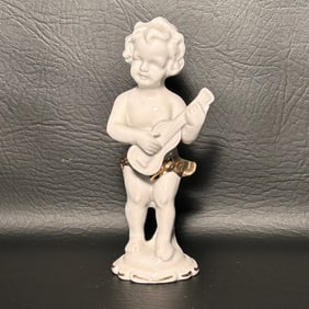 Vintage Porcelain Cherub Figurine