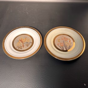 Beautiful Japanese Chokin Art Decorative Plates
