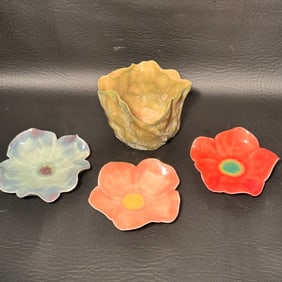 Doris Suman Petalware Pottery set of 4