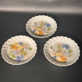 Vintage Haviland Limoges Daisy & Dogwood Butter Dish Set of 3, FRANCE