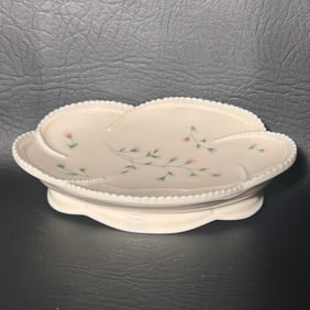 Pretty Floral Porcelain Soap Dish