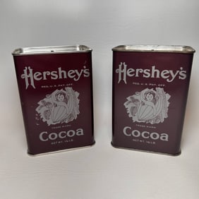 Hershey's 1981 Reproduction Tin Coin Bank Early 1900s Label