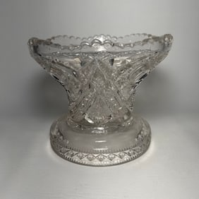 Antique 1907 Imperial Glass Punch Bowl Stand Pressed Glass
