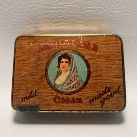 Vintage La Palina Cigar Tin Made by Congress Cigar Co
