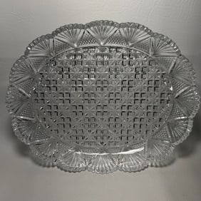 Mikasa Hoya Crystal Oval Serving Platter