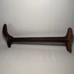 Early 1900s Antique Cast Iron Cobbler's Shoe Mold for Shoe Making or Repair