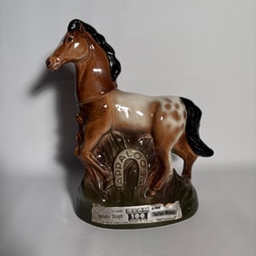 Vintage Jim Bean 1974 Apalossa Horse Whiskey Decanter