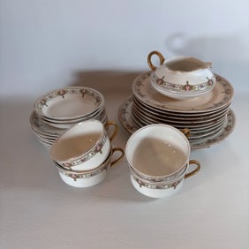 Antique Pope-Gosser China Set, 21 Pieces