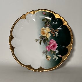 Early 1900's Bavaria Handpainted Ceramic Serving Plate
