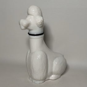 Vintage Gori Milk Glass Whiskey Decanter