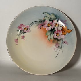 Early 1900's Porcelain Hand Painted Plate, BAVARIA