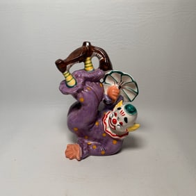 Playful Ceramic Clown