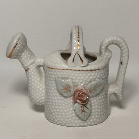 Vintage Miniature Ceramic Watering Can Style Vase, JAPAN