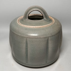 Blue Stoneware Baker Dish with Lid