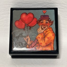 Cute Clown Love Trinket Box