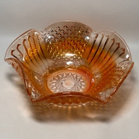 Vintage Carnival Glass Candy Bowl