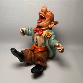 Vintage 1977 Universal Statuary Corp. Laughing Clown Figurine