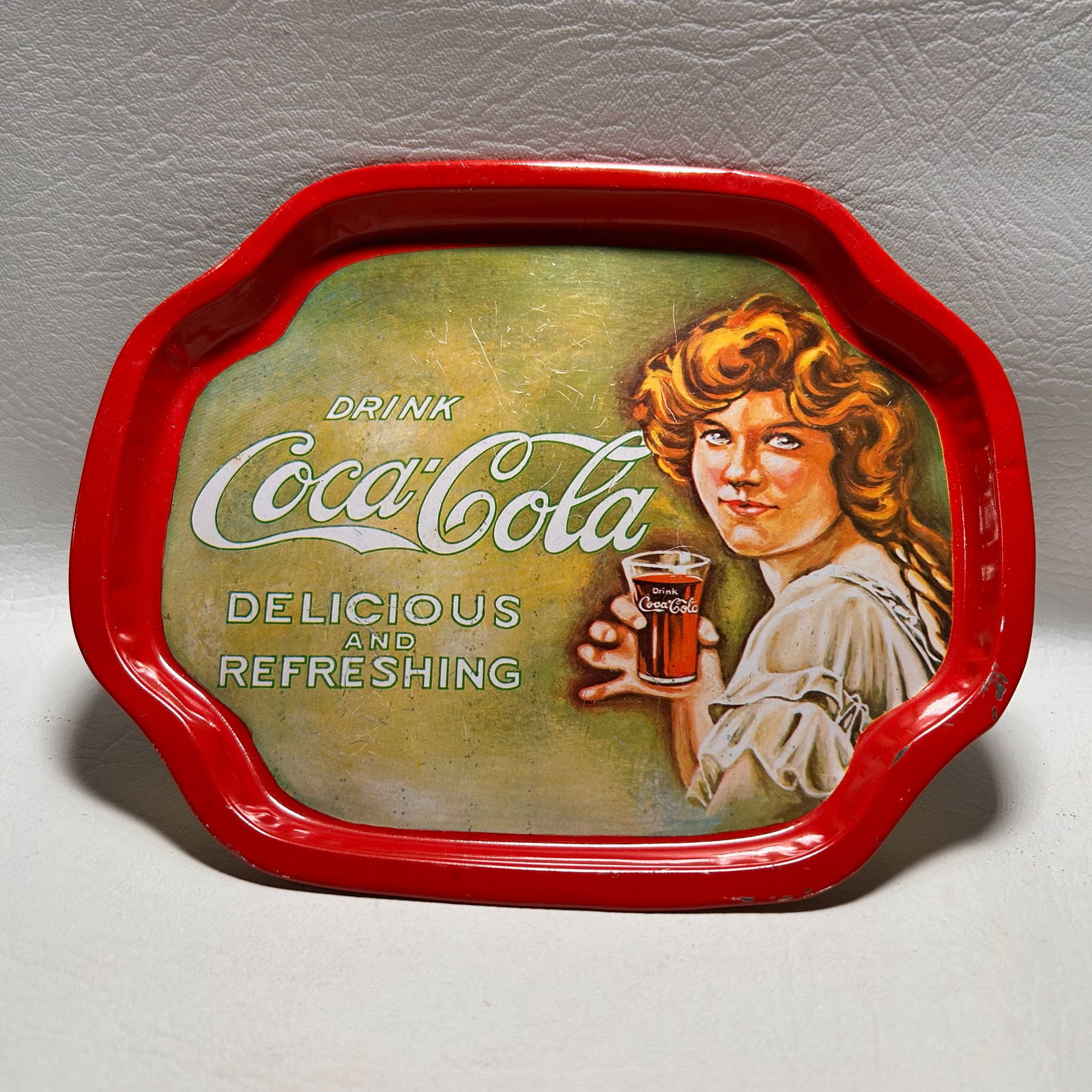 Vintage Novelty Coca-Cola Small Metal Tray (1 of 2)