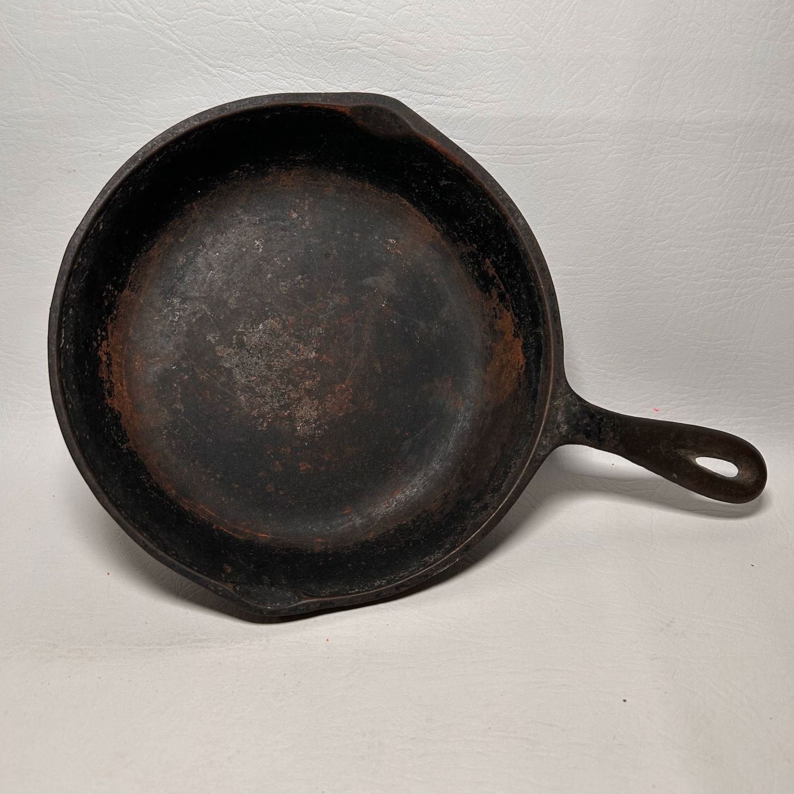 Cast Iron Skillet: W12in H2in D8.5in