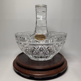 Bohemian Lead Crystal Basket, CZECH REPUBLIC