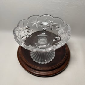 MIKASA Garden Terrance Bon Bon Etched Candy Dish
