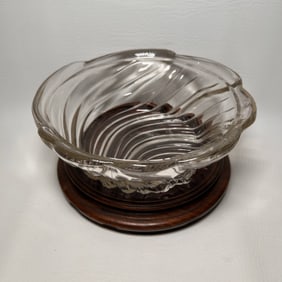 MCM Ribbed Swirl Pattern Serving Bowl