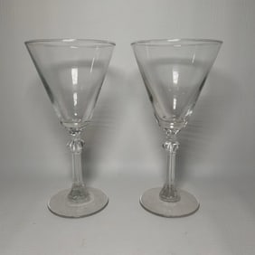 MCM Vintage Libbey Stardust Clear Water Goblet